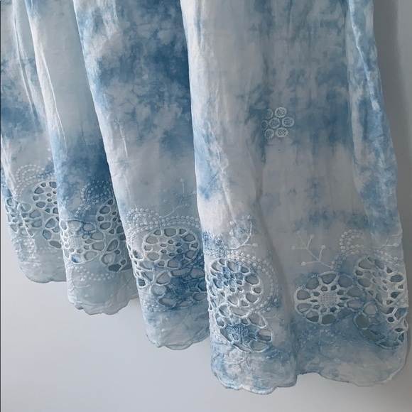 ZARA Tie-Dye Lined Cotton Summer Dress - Picture 3 of 4